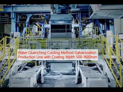 طريقة التبريد من خلال إطفاء المياه خط إنتاج التصلب مع عرض الطلاء 500-1600mm