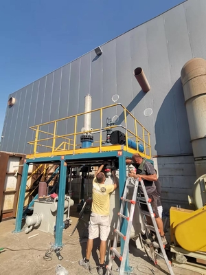 نظام استخراج بخار الحمض من الفولاذ المقاوم للصدأ 1200mm X 800mm X 1500mm للاستخراج في الصناعة