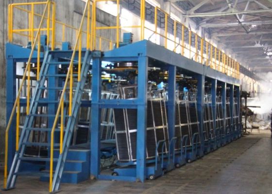 إنتاج أسلاك الفولاذ 45kw 0.8mm خط الجلفنة بالغمس الساخن